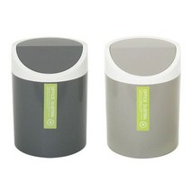 야외 미니 화장실 마이스타일 인테리어 원터치 쓰레기통 주방 업소용 원형 2L 탁상용 냄새안나는 화장대 야, 베이지