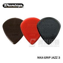 기타 악기 취미 전문가 그외 악세서리 dunlop 나일론 맥스 그립 재즈 iii 픽 플랙트럼 미디에이터 게이지 1.38mm, 탄소 섬유