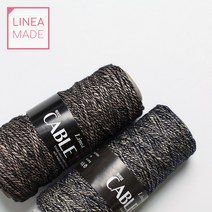 신색상 추가! 케이블 Cable 리네아 Linea 종이실과 면사의 콜라보레이션 탄탄하고 빈티지한 느낌의 특수사 가방 모자등 봄여름 소품에 추천드려요, 609 네이비-오렌지, 1개