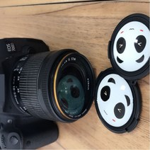 37 40.5 46 49 52 55 58 62 67 mm 귀여운 팬더 카메라 렌즈 캡 보호 커버 캐논 호환 nikon DSLR 용 전면, [08] 62mm