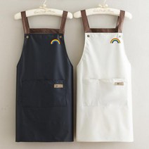 방수 및 오일방지 가정용 앞치마 작업복 맞춤 로고, 오렌지색