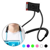 목에 거는 핸드폰 거치대 넥 스마트폰 누워서 편하게 자바라 핸즈프리, 07. 옐로우