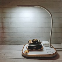 버프템 3in1 무선충전기 스탠드형 애플 삼성 고속 무선 충전기, 화이트, 해운