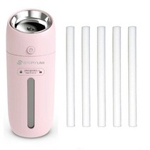 스토리링크 쉼 미니 무선가습기 300ml, 미니무선가습기(핑크)+필터5개입