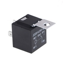 자동차 트럭 모터 자동차 릴레이 DC 24V 5PIN 40A 방수 자동차 릴레이 어댑터, 검은색