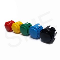 30-101230 30파이 5가지컬러 푸쉬 버튼 원형 오락기 스위치, RED