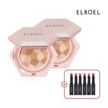 [엘로엘(화장품)] [엘로엘]NEW 블렌딩 콤팩트 쿠션(기본) 1+1+벨벳립 증정, 내추럴 베이지, 2개