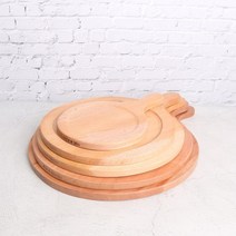마호가니 홈 보드 원형 도마 5size, 상세설명 참조, 2호