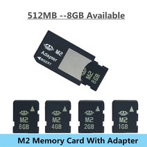 메모리 M2 메모리 카드 8GB 4GB 2GB 1GB 스틱 마이크로 어댑터 MS 프로 듀오 카메라 폰용, 02 512MB 1piece