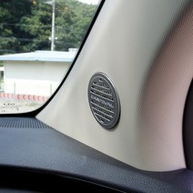 4세대 카니발 KA4 필러 스피커 커버 메탈 몰딩, 스피커2개 카본