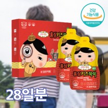 초등학생홍삼 유아홍삼 어린이 키즈 5살 6살 아이 아동 홍삼 진세노사이드 스틱 영양제 멜론맛, 어린이 홍삼 메론맛 28포 x1박스
