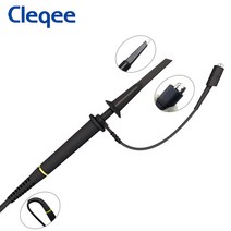 Cleqee P4100 고전압 오실로스코프 프로브 2KV 조정 가능한 감쇠를위한 안전 BNC 커넥터, 한개옵션1, 한개옵션0