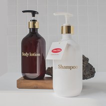 홈스토킹 베르겐 욕실 디스펜서 샴푸통 골드/실버, 화이트 실버 500ml, Shampoo