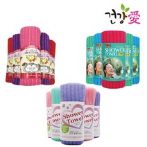 일본 노송 키위스 로즈힙엑기스 까슬한 샤워타올 2개(0), 03 키위스, 2개, 1개