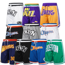 NBA 자수 농구 바지 반바지 농구복 패션