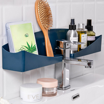 욕실 싱크대 수전선반 좁은욕실 해결 다용도 수전선반, 핑크