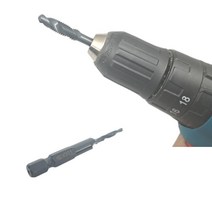 차징샵유통 전동 드릴 블랙 탭핑 디버링 드릴비트 M6 X 1.0MM, 3IN1 비트 M6 x 1.0MM