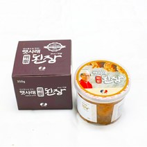 햇사래 명안 된장 자연 발효 명품 국산콩 무첨가 영양 웰빙 전통 식품 쌈장 선물 행사 캠핑, 1병, 350g
