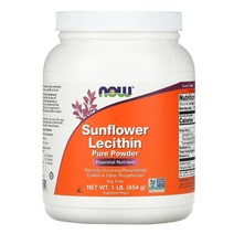나우푸드 선플라워 레시틴 퓨어 파우더 1 lb 454 g