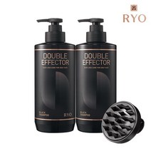 금주특가 려 더블이펙터 새치 블랙샴푸 543mlx2 브러쉬