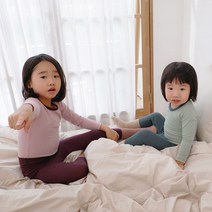 빈스 9부 봄 가을 배앓이방지 실내복 내복 아기 유아 아동