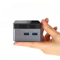 초미니 PC 컴퓨터 초소형 고사양 CPU N100 N5105 쿼드코어, 12세대 N100 쿼드코어, RAM 12GDDR5 SSD 256G