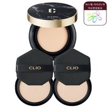 [NEW CLIO] 블랙마블 클리오 더블 커버킬 마그넷 팩트 에어 본품1+리필2+파스텔 헤어끈2개, 본품*1개+리필*2개+사은품, 21호