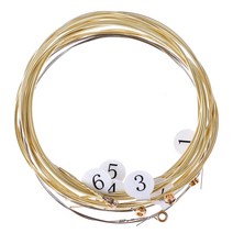 Hot 1 Set 6 pcs Practice Nickel Guitar String with Original Retail Bag, 한개옵션0