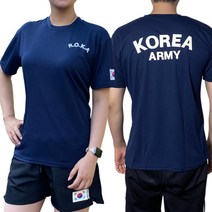 메이크잇 ROKA 로카티 육군 반팔티 군용 반팔 티셔츠 네이비 2p