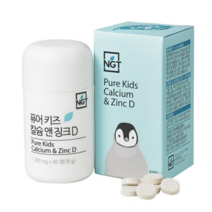 네츄럴굿띵스 퓨어 키즈 칼슘 앤 징크D, 2개, 78g