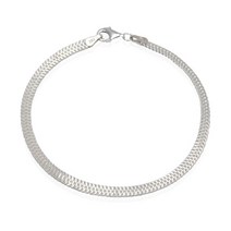 온얼 실버 이태리 타이어씬 팔찌