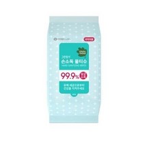 그린핑거 손소독 물티슈 휴대형, 10매, 6팩