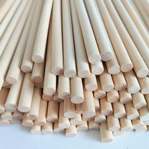 모형재료 원형 나무막대기 아이스크림 스틱 핸드메이드 건축물 DIY 작은 집 원목 자작나무처럼 작다 나무봉 4809097820, 통나무 200 *8밀리미터 50 즈
