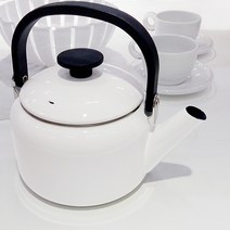 하코야 IH 법랑 주전자, 화이트, 2L