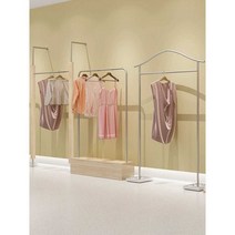 매장 행거 의류 진열대 실버 매장용 드레스룸 스탠드, 수평바 E