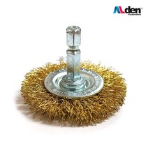 ALDEN 알덴 평브러쉬 (드릴용) CUP50-1 (2인치) T-평브러시 전기드릴브러쉬 녹제거브러쉬 철브러쉬, 1개