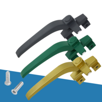 프로젝트창 루버창 손잡이 ㄱ자형 시스템창 잠금장치, 아연 합금 U 홈 모델 그린 (왼쪽 핸들)