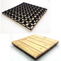 침대깔판 매트리스 받침대 왕튼튼 64개 기둥발 50x50cm, 원목받침대-저(50x50x4.5cm)