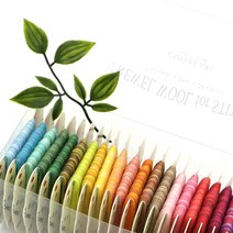 모모의공방/ 수가 보송보송 놓아지는 울 베리에이션사세트-24색상/ 프랑스자수 모사 울사 복합사