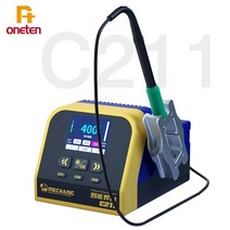 납땜기 인두기 기계공 C211 스마납땜 스테이션 2 초 가열 130W 휴대 전화 PC 수리에 C210 115 핸들 자동 링, 01 T210 110V