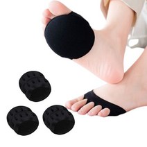 구름핏 발바닥 쿠션 패드, 3개, 블랙