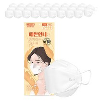 블루본 쓰리디 예쁜 언니 마스크 대형 KF80, 1매입, 50매, 흰색