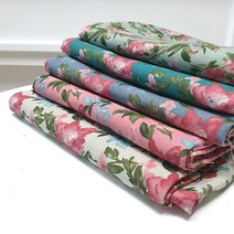 자투리 린넨 핑크플로라 택1, 린넨 핑크플로라 블루