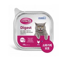 포르자10 건강캡슐10 고양이 기능성 습식사료 주식캔 간식캔 100g 5종, 1캔, 소화(Digest)