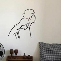 포인트월데코 DIY 연인허그 스티커 데코월 집꾸미기 포인트데코 홈데코