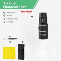 야간투시경 필드스코프 열화상카메라 S & F HD 휴대용 스코프 16x52 듀얼 포커스 단안 망원경 사냥 스포팅 핸드 헬드 쌍안경 66m/8000m 관광 낚시용, Y stripe(standard), Y stripe(standard)