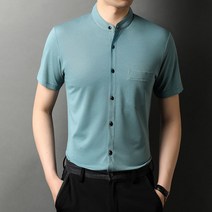 와이케이하우스 남성 정장 셔츠 와이셔츠 남성용 셔츠 남성 반팔 칼라 캐주얼 셔츠
