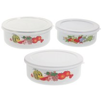 그릇 에나멜 믹싱 Lidsenamelware 서빙 분지 세트 빈티지 수프 파스타 샐러드 워시 팝콘 대형 세라믹 도자, 01 Colorful, 1개
