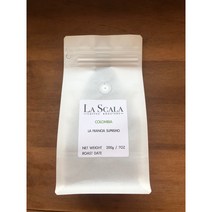 라스칼라 원두(홀빈), 콜롬비아 라 프란시아 수프리모, 200g, 1개
