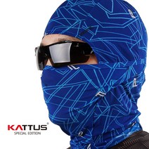 KATTUS 페리온 2in1 바라클라바 풀전사 복면 냉감복면 멀티바라클라바 멀티마스크 자외선차단 KC인증, 블루